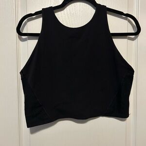 Athleta Black Conscious Crop Sports Bra - Size XL